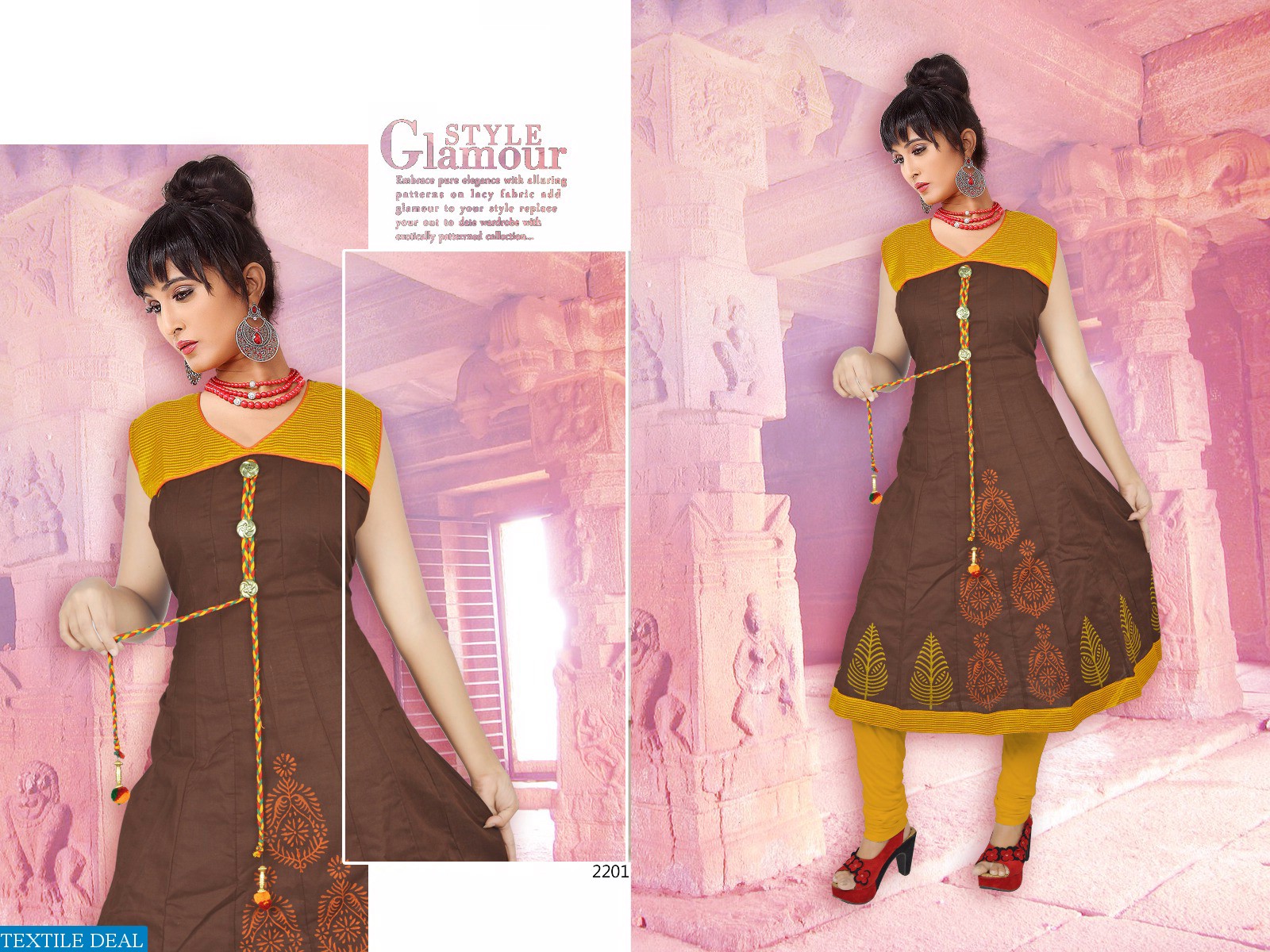 Sp Taaj Wholesale Cotton anarkali kurtis